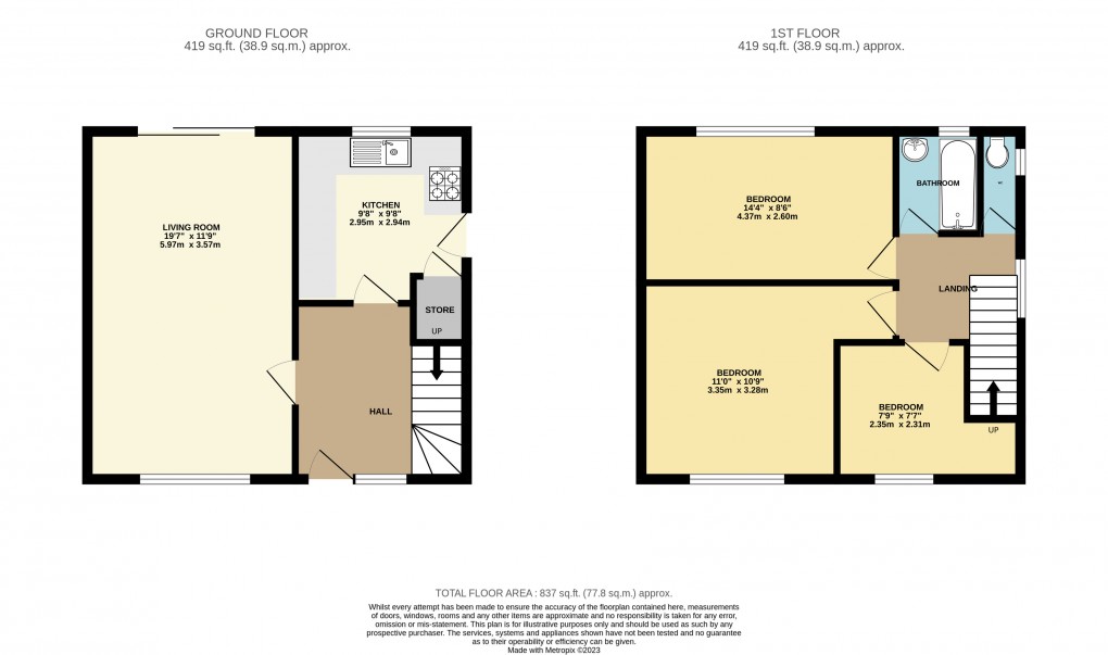 Floorplan for Luton