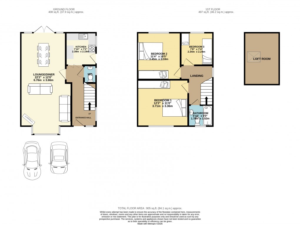 Floorplan for Luton, Bedfordshire