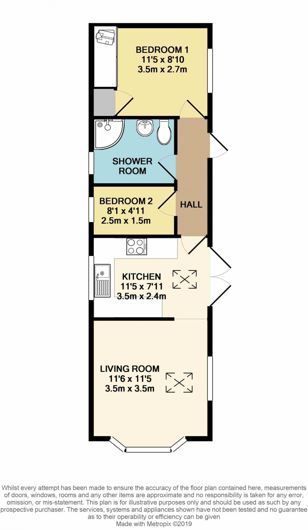 Floorplan for Pepperstock, Bedfordshire