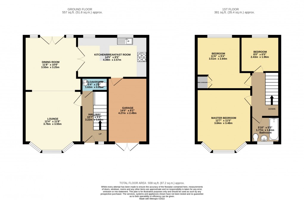 Floorplan for Luton