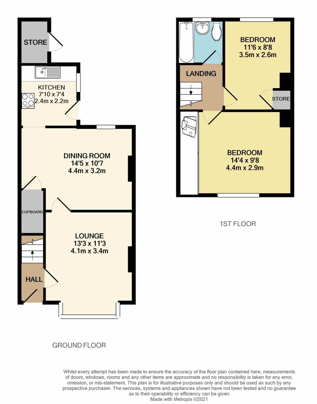 Floorplan for Luton, Bedfordshire