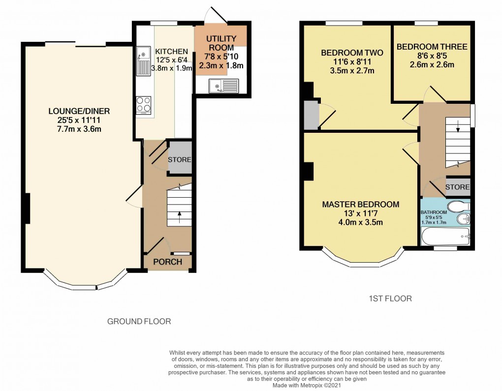 Floorplan for Luton, Bedfordshire