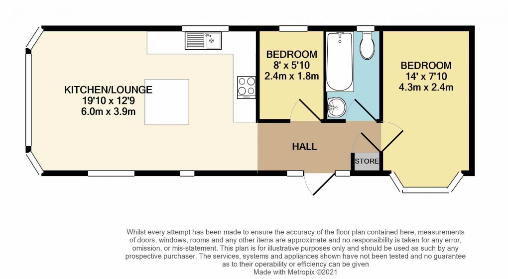 Floorplan for St. Thomas's Road, Luton, Bedfordshire