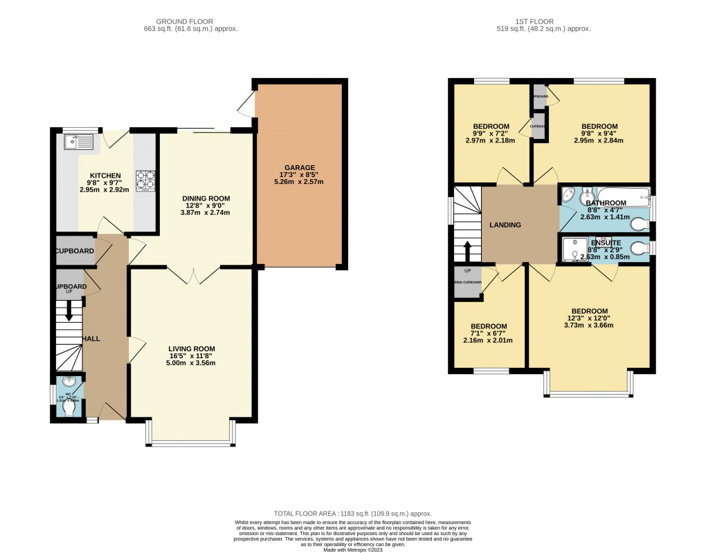 Floorplan for Luton, Bedfordshire