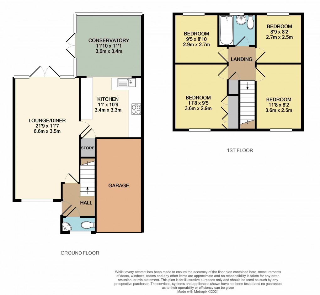 Floorplan for Luton, Bedfordshire