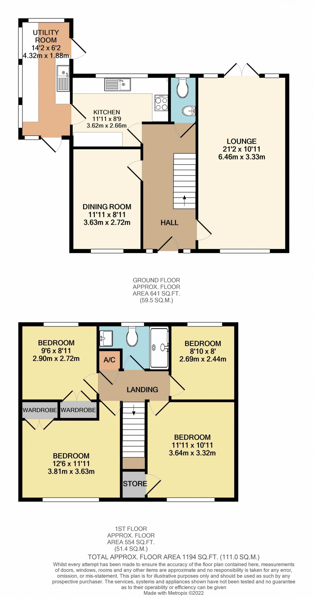 Floorplan for Luton, Bedfordshire