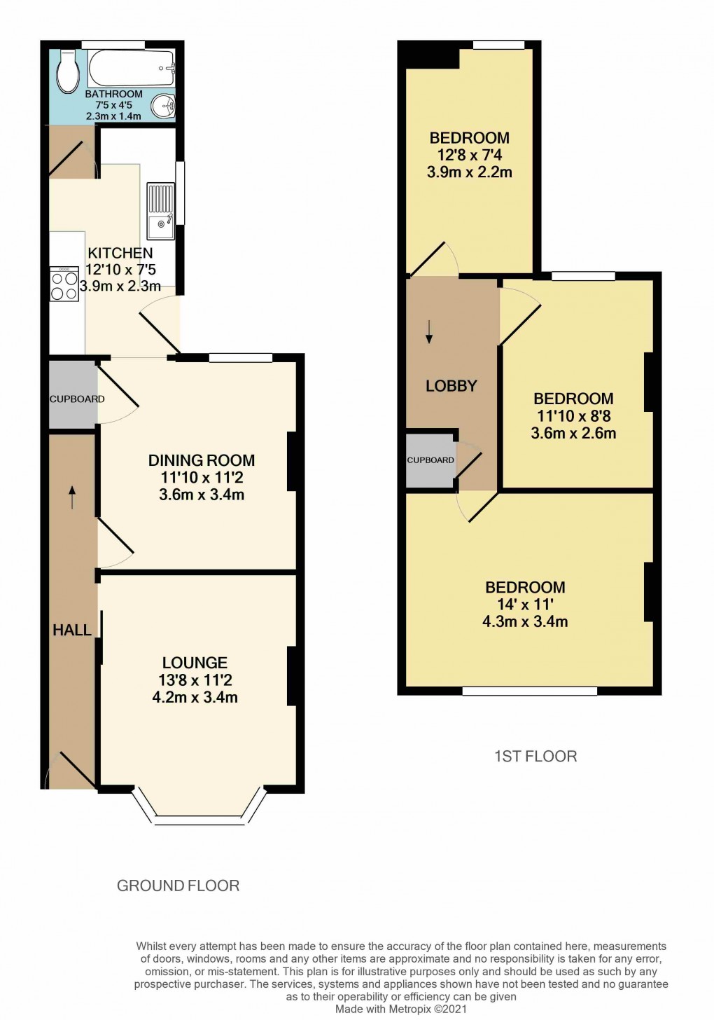 Floorplan for Luton, Bedfordshire