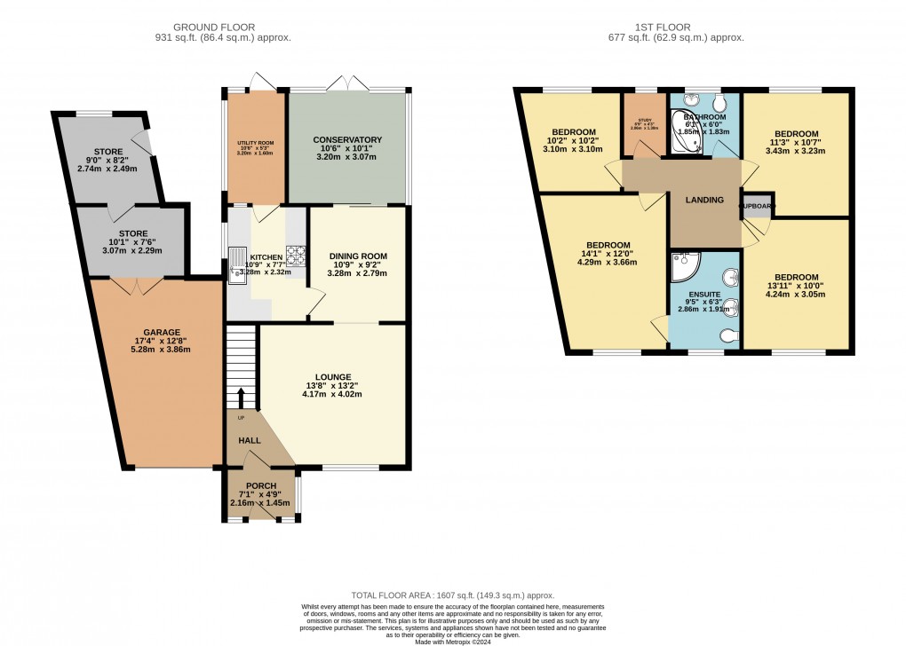 Floorplan for Luton, Bedfordshire