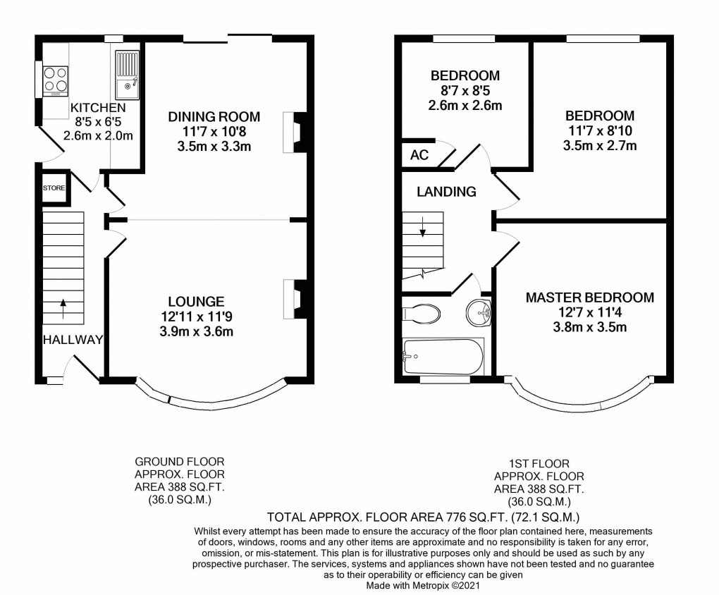 Floorplan for Luton