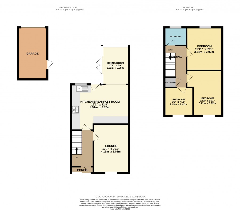 Floorplan for Luton, Bedfordshire