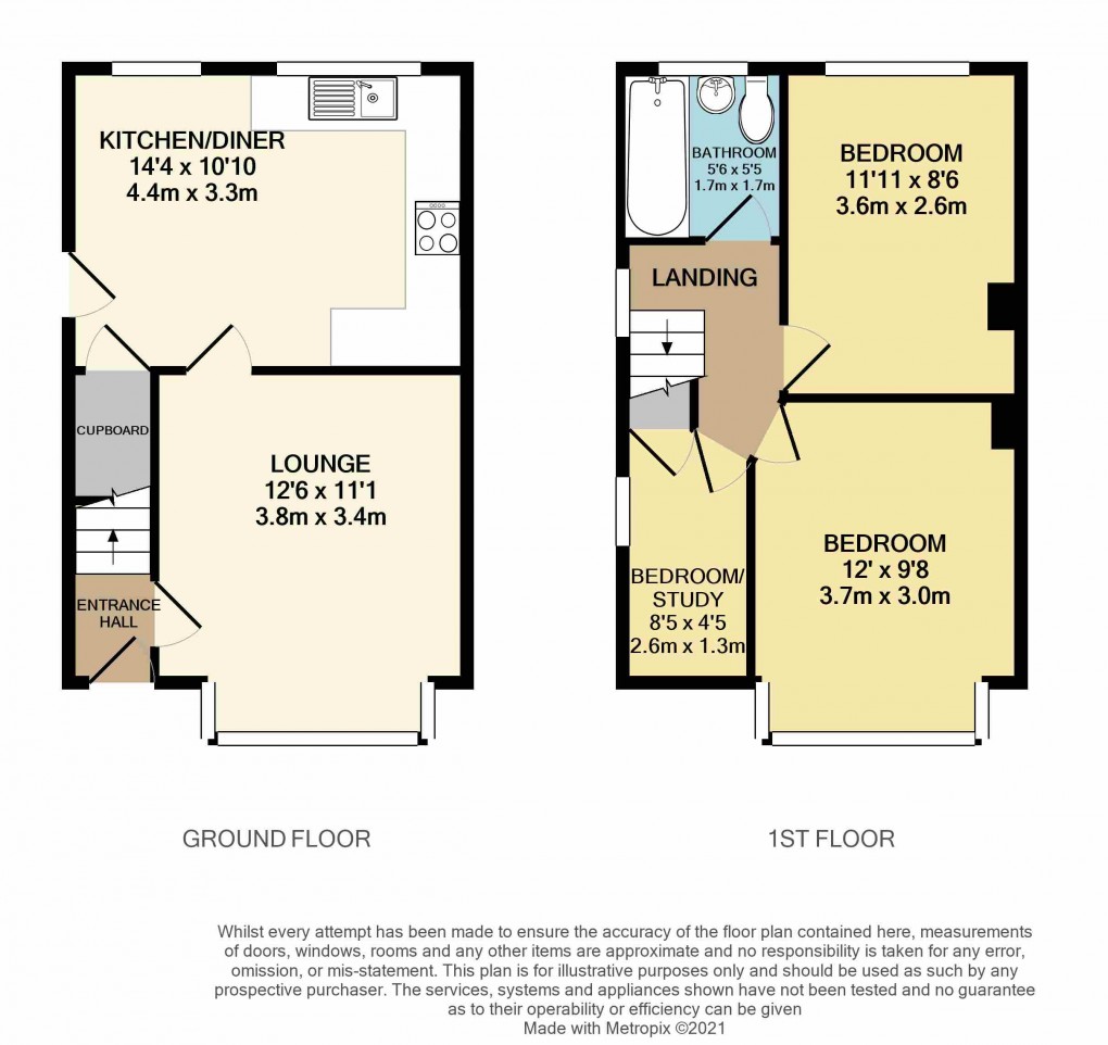 Floorplan for Luton, Bedfordshire