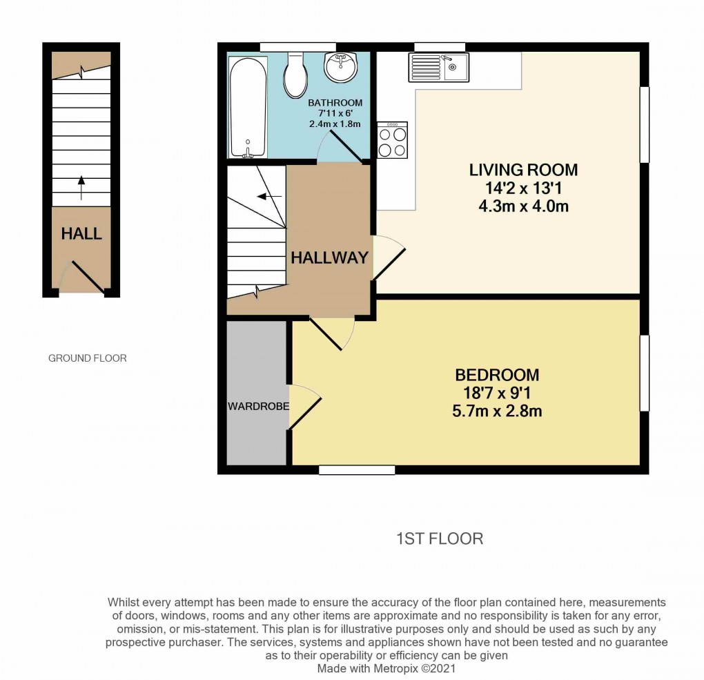 Floorplan for Mullion Close, Luton, Bedfordshire