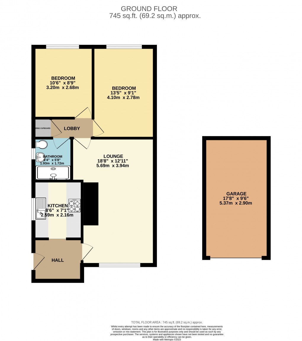 Floorplan for Luton, Bedfordshire