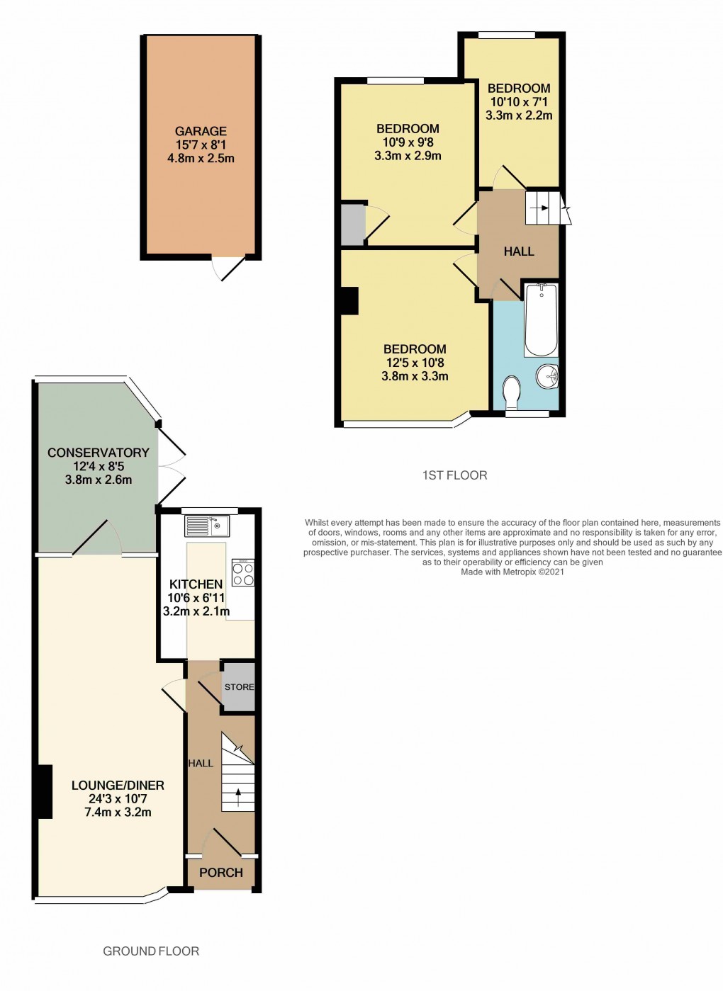 Floorplan for Luton, Bedfordshire