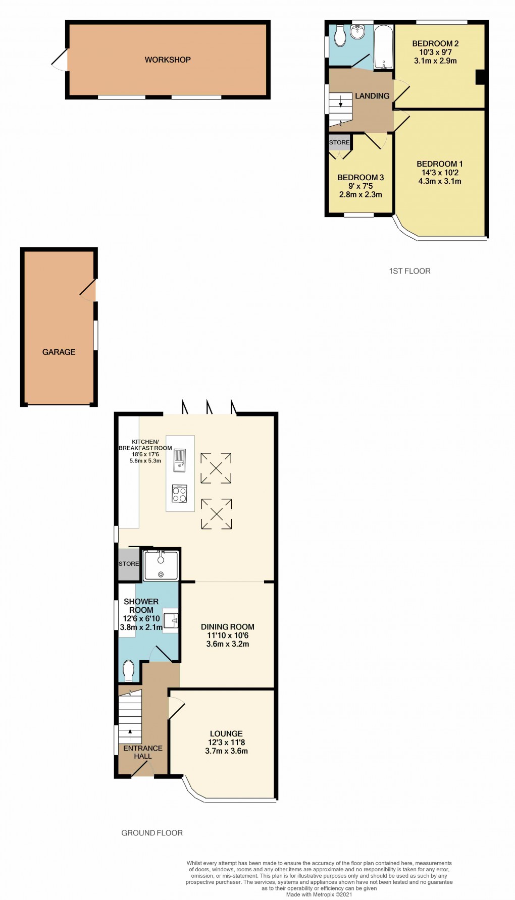 Floorplan for Luton, Bedfordshire