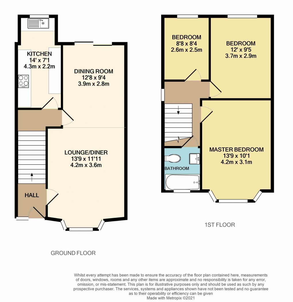 Floorplan for Luton, Bedfordshire