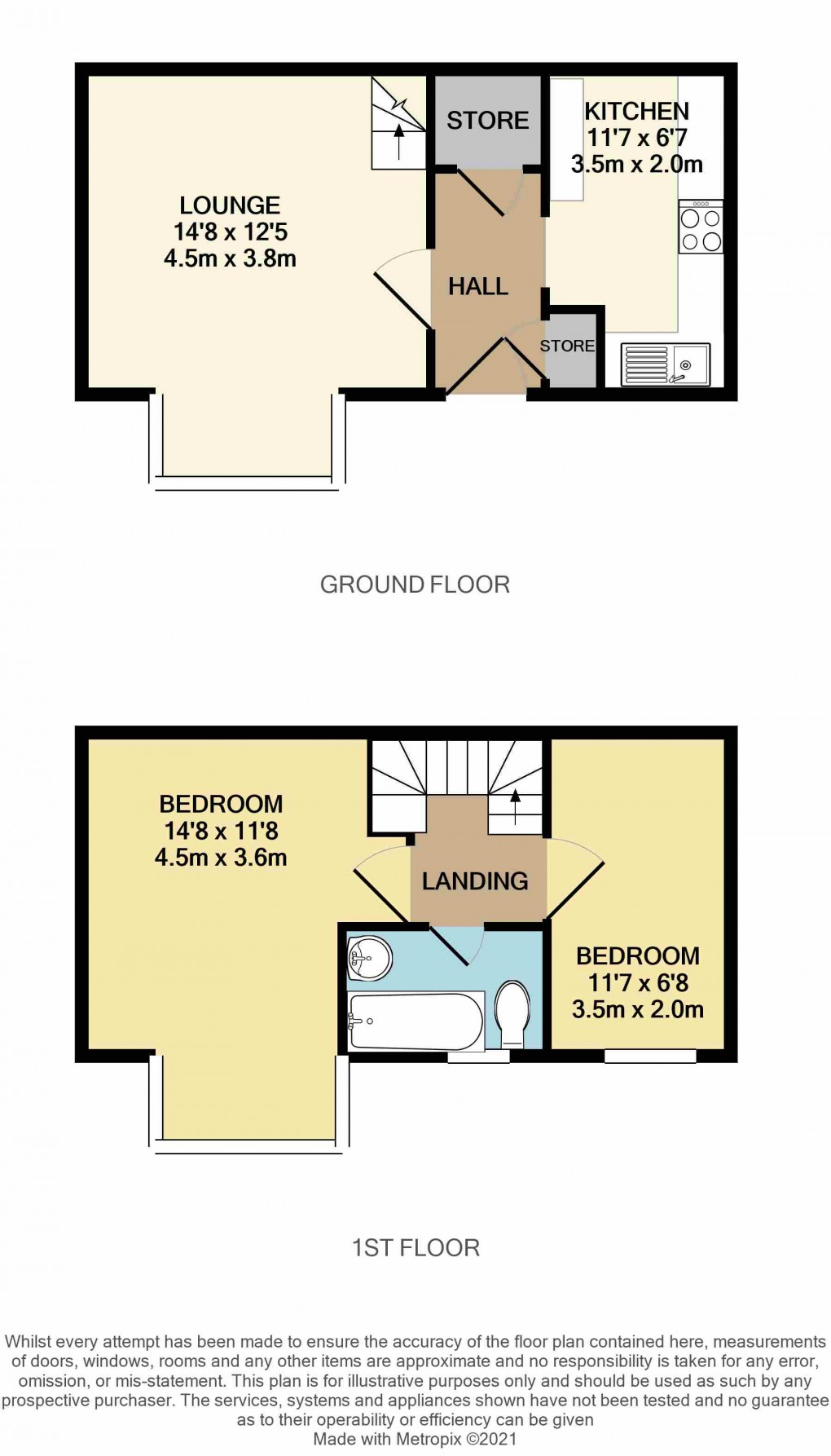 Floorplan for Luton, Bedfordshire