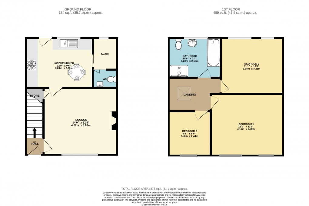Floorplan for Luton, Bedfordshire