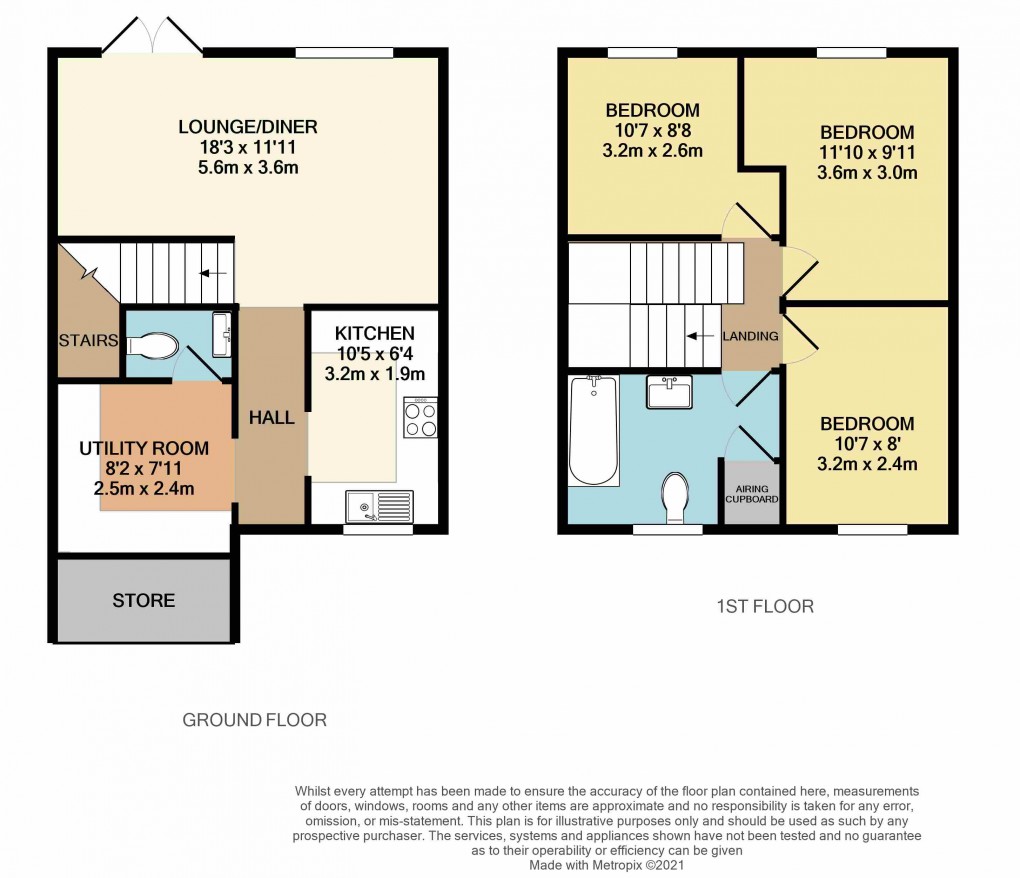 Floorplan for Luton, Bedfordshire