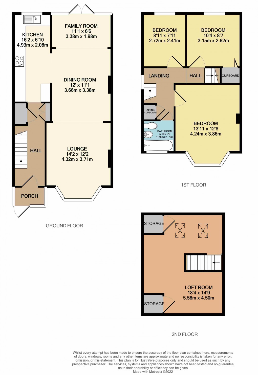 Floorplan for Luton, Bedfordshire