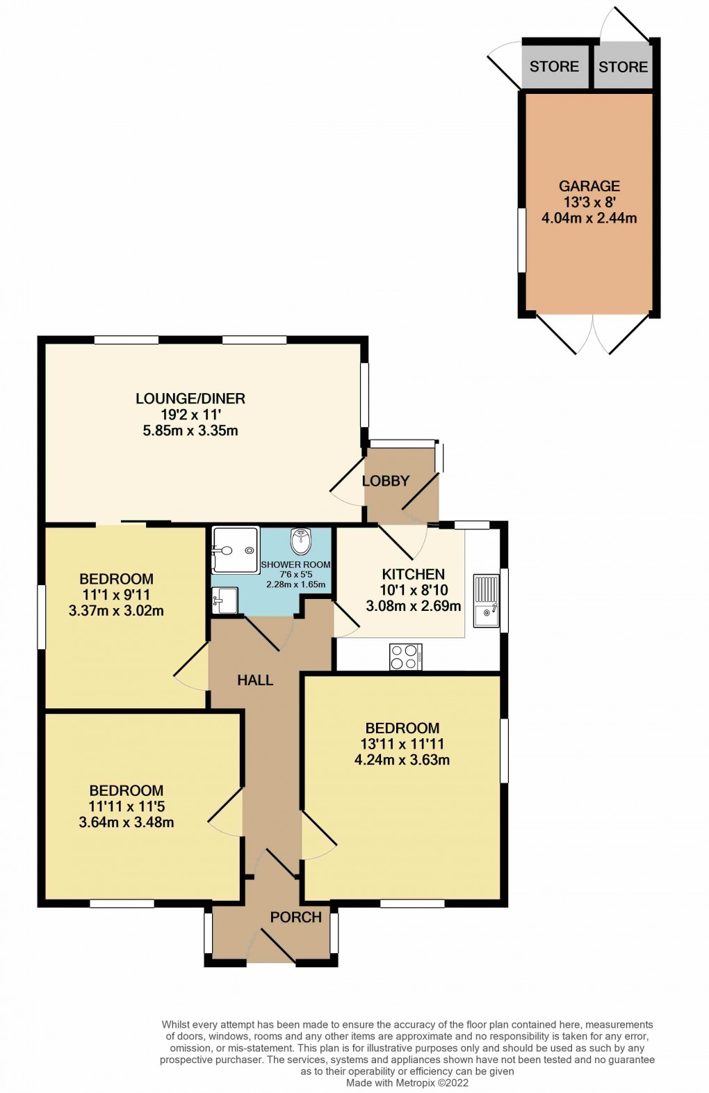 Floorplan for Luton, Bedfordshire