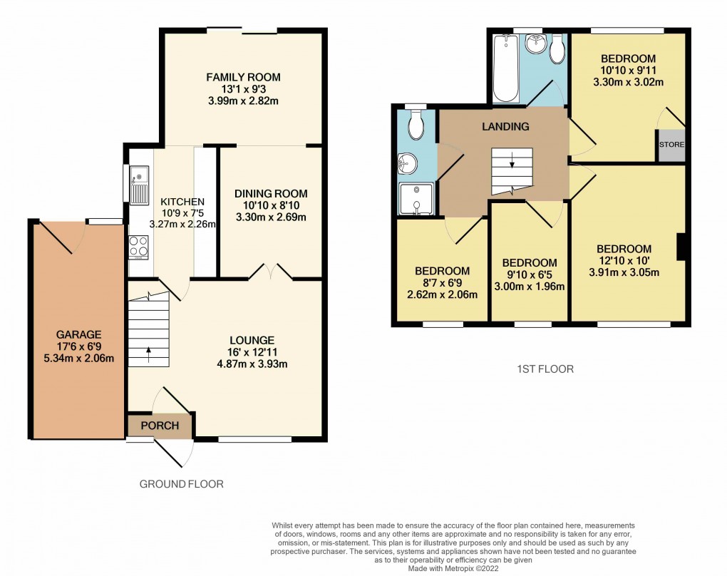 Floorplan for Luton, Bedfordshire