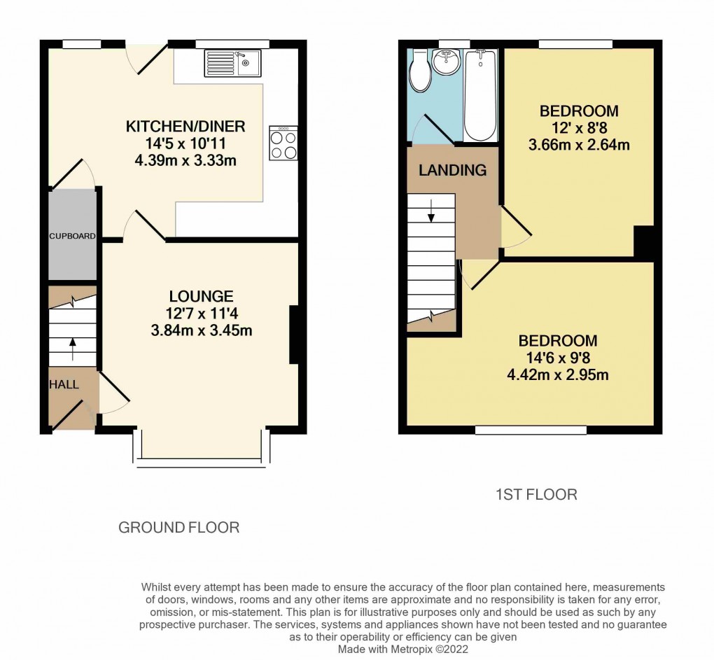 Floorplan for Luton, Bedfordshire