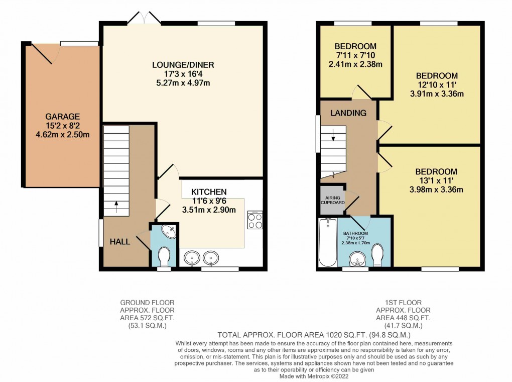 Floorplan for Luton, Bedfordshire