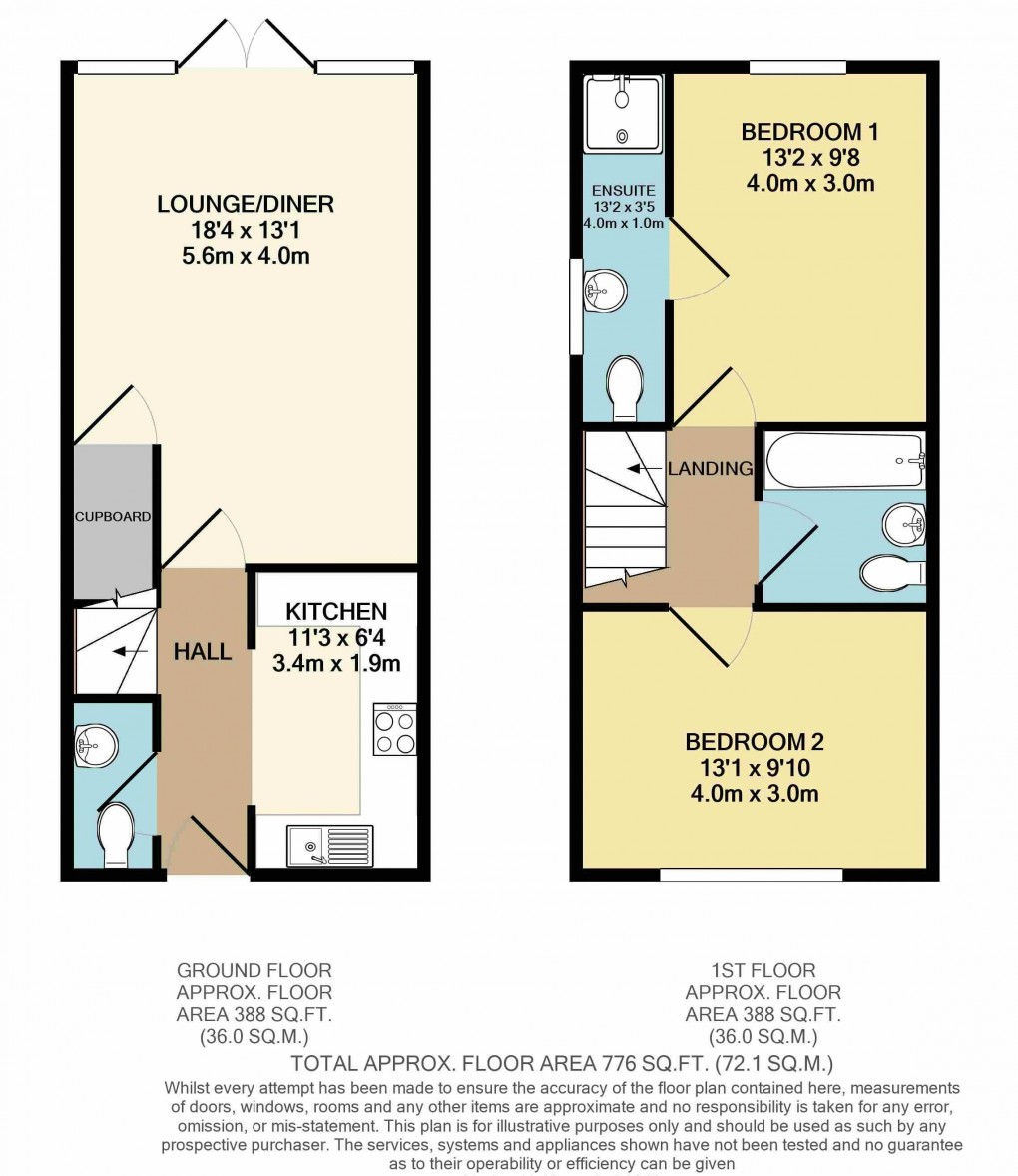 Floorplan for Luton, Bedfordshire