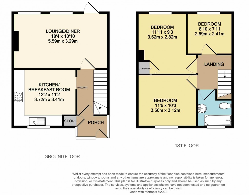 Floorplan for Luton, Bedfordshire
