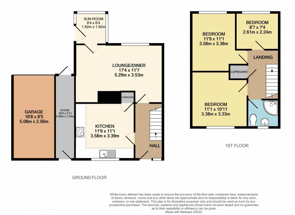 Floorplan for Luton, Bedfordshire