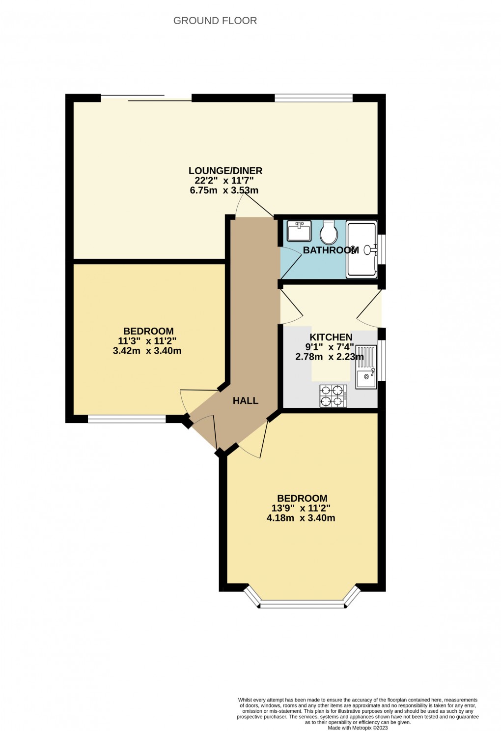 Floorplan for Luton, Bedfordshire