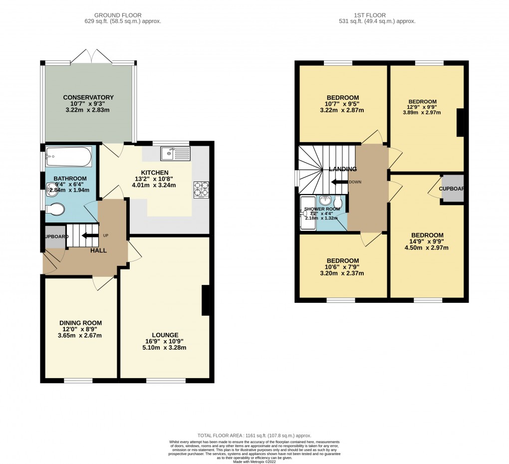 Floorplan for Cockernhoe, Luton, Hertfordshire