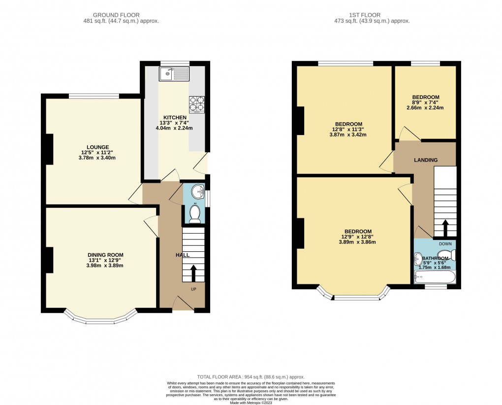 Floorplan for Luton, Bedfordshire