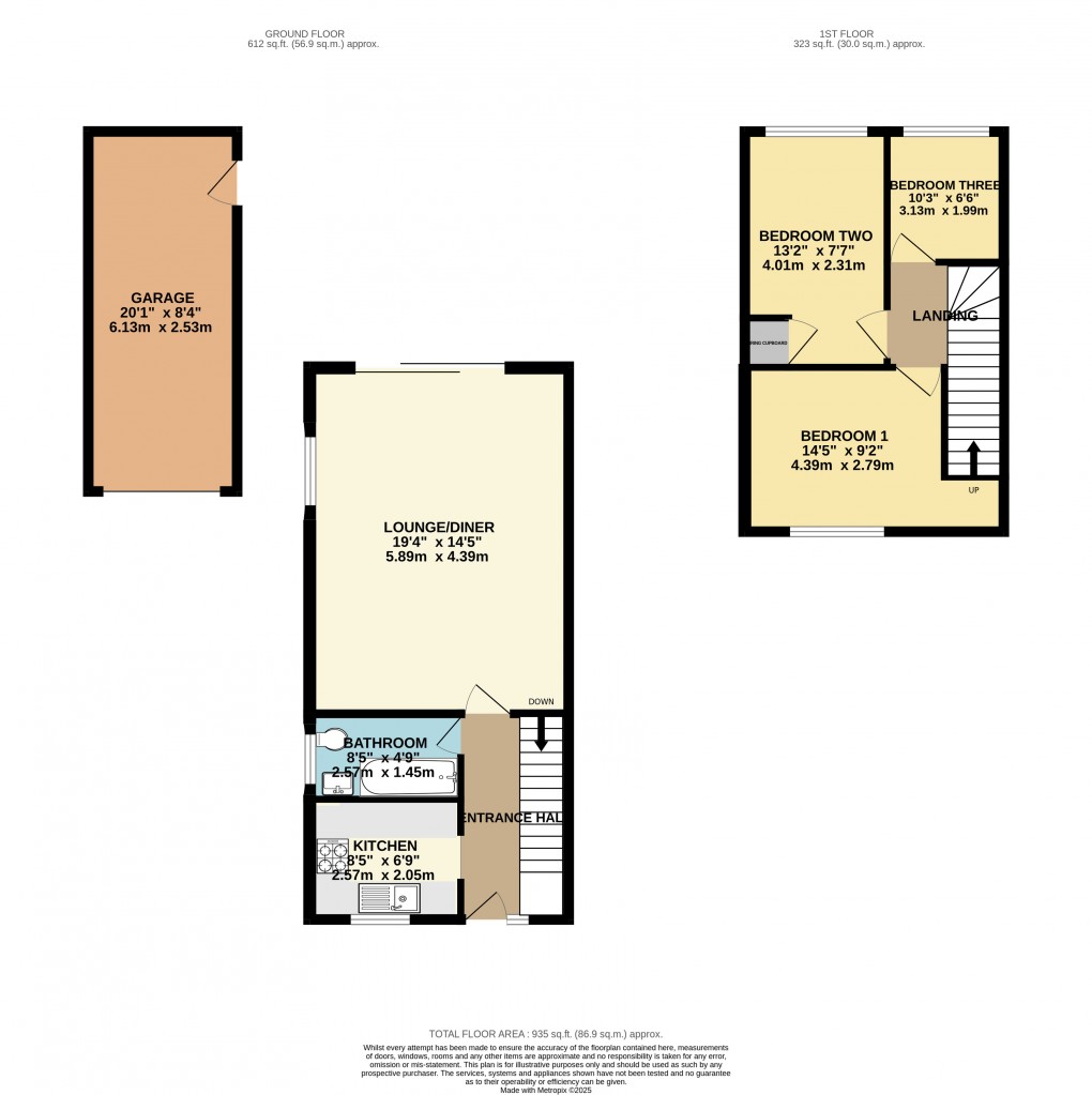 Floorplan for Luton, Bedfordshire