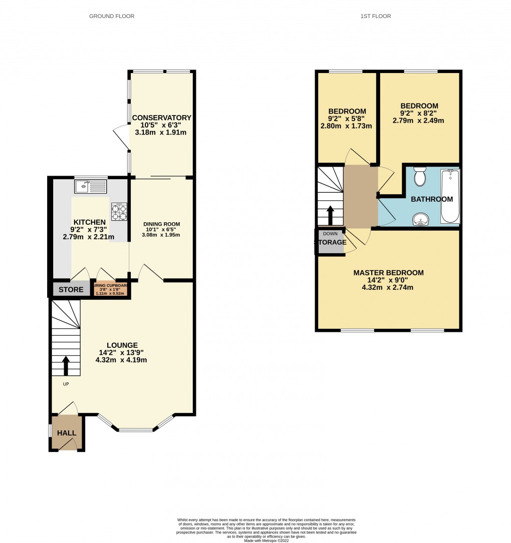 Floorplan for Luton, Bedfordshire