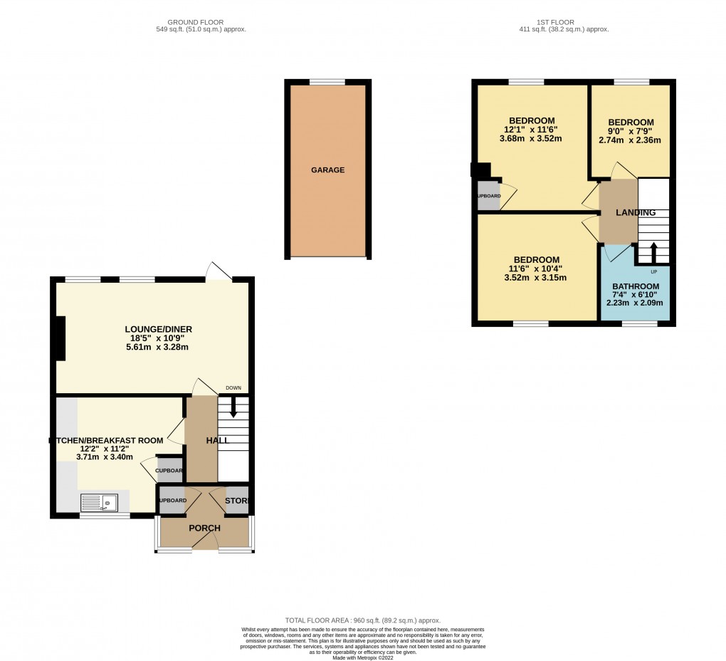 Floorplan for Luton, Bedfordshire