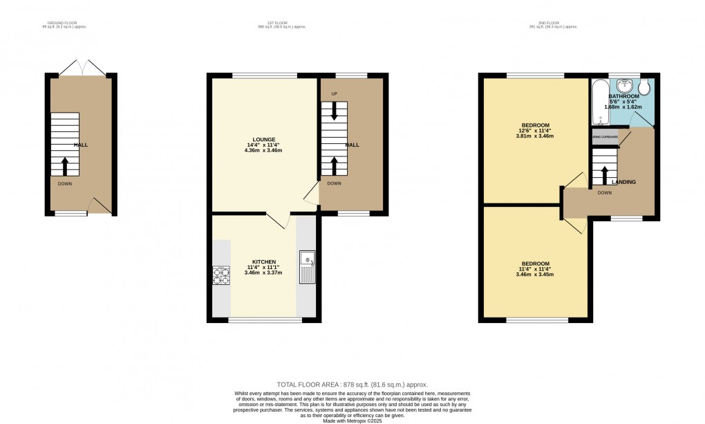 Floorplan for Luton, Bedfordshire