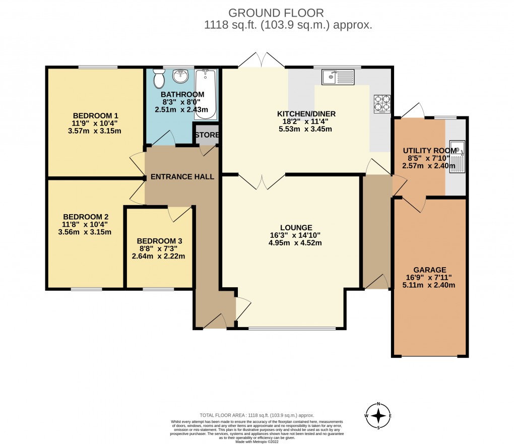 Floorplan for Luton, Bedfordshire