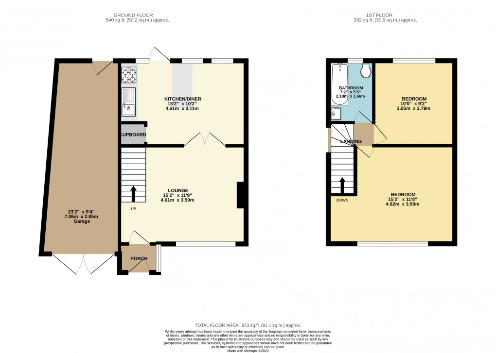 Floorplan for Luton, Bedfordshire