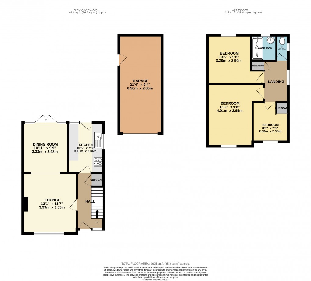 Floorplan for Luton, Bedfordshire