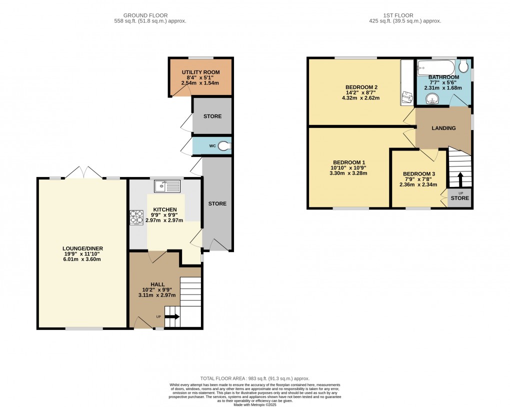 Floorplan for Luton, Bedfordshire