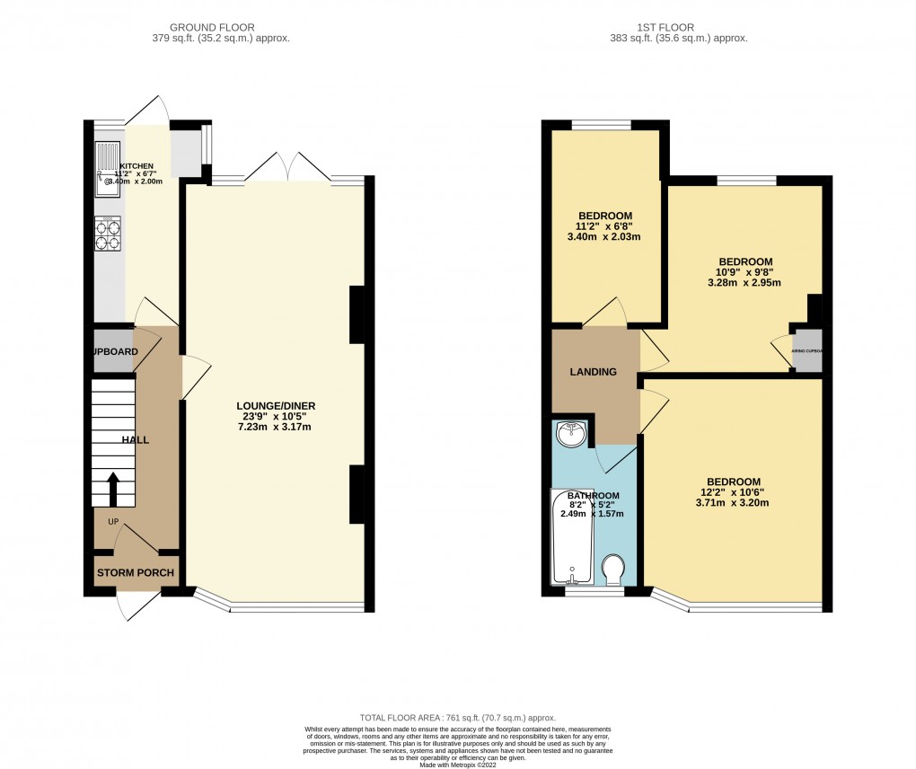 Floorplan for Luton, Bedfordshire