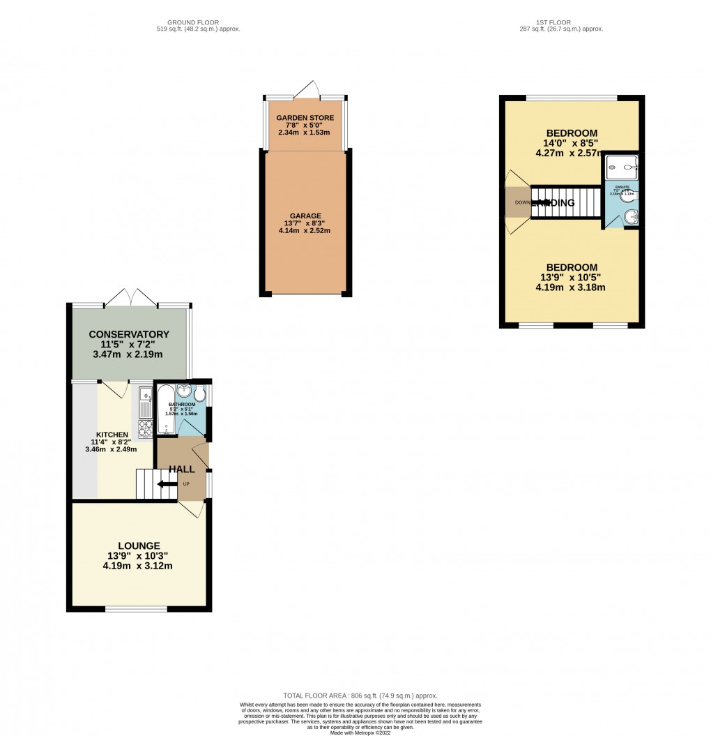 Floorplan for Luton, Bedfordshire