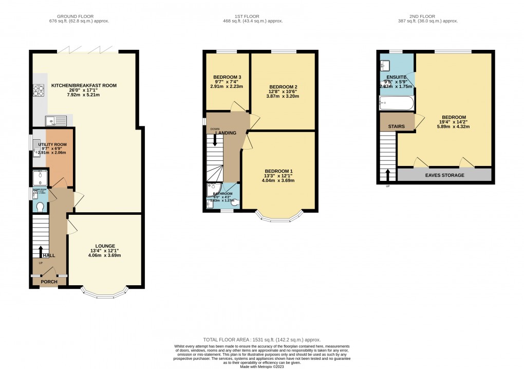 Floorplan for Luton, Bedfordshire