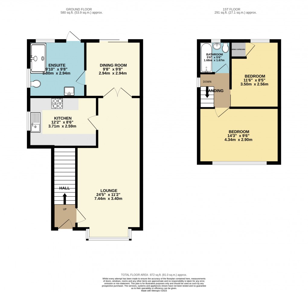 Floorplan for Luton, Bedfordshire