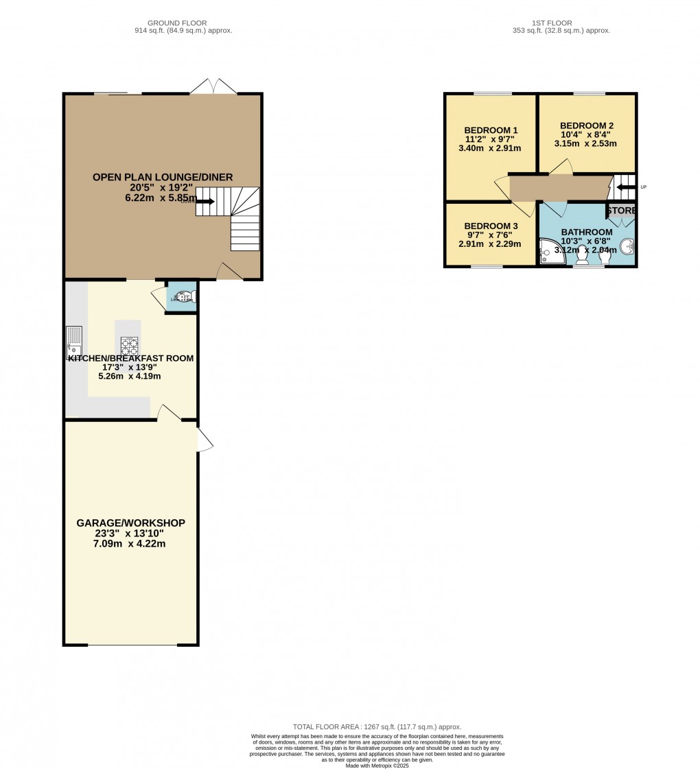 Floorplan for Luton, Bedfordshire