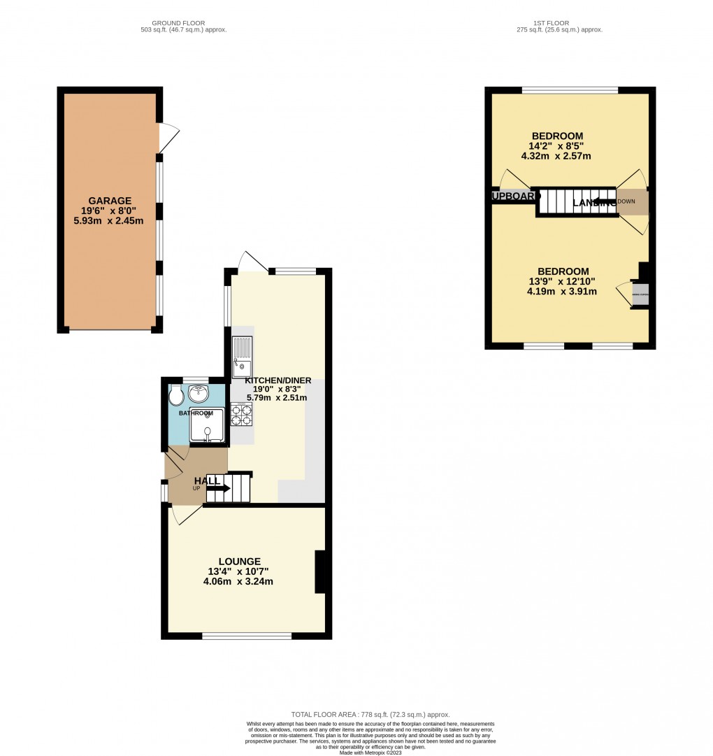 Floorplan for Luton, Bedfordshire