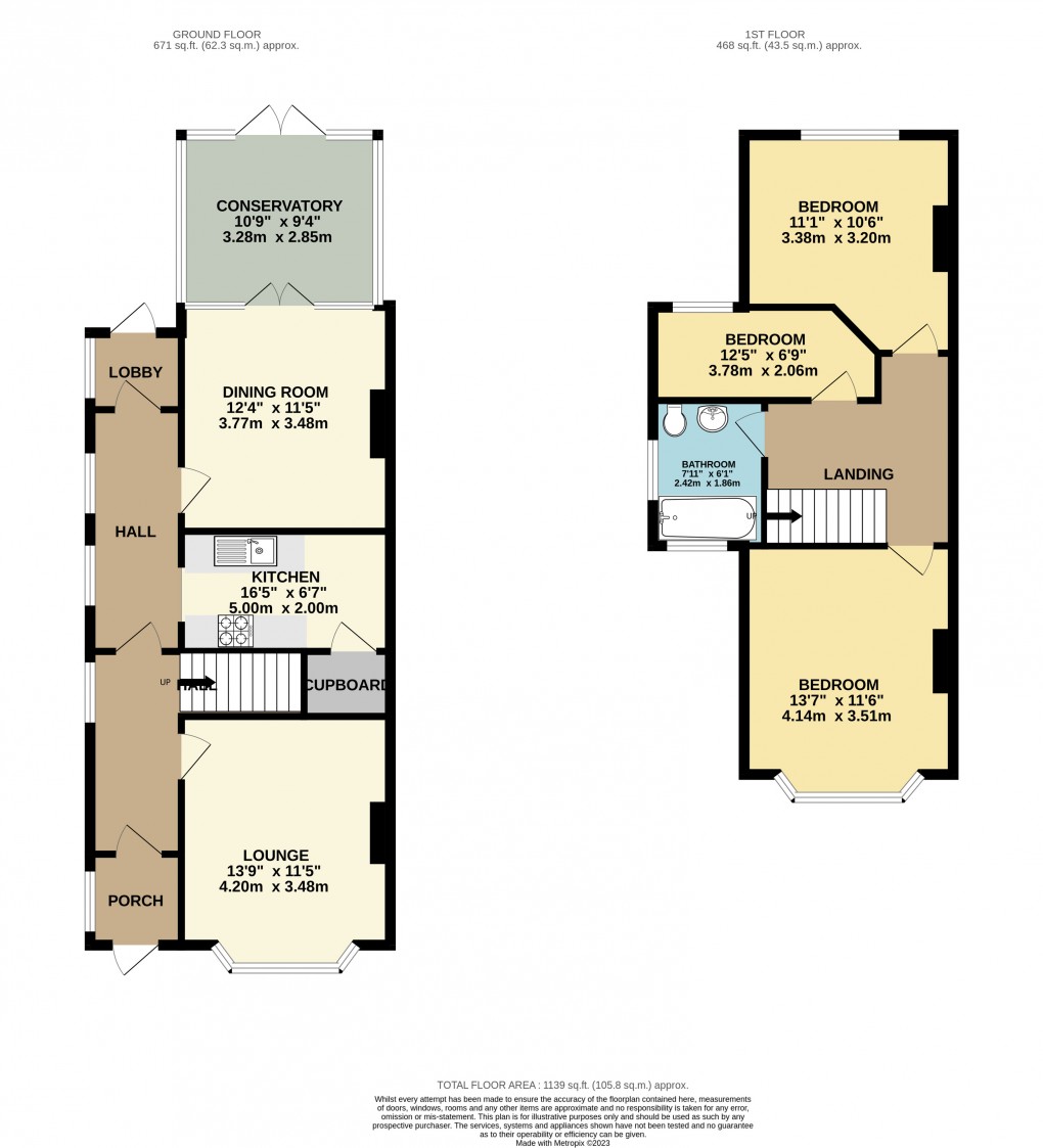 Floorplan for Luton, Bedfordshire