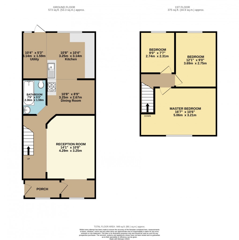 Floorplan for Luton, Bedfordshire